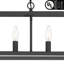 Luminaire suspendu rectangulaire en acier à 8 lumières à intensité variable pour îlot de cuisine-1032340155