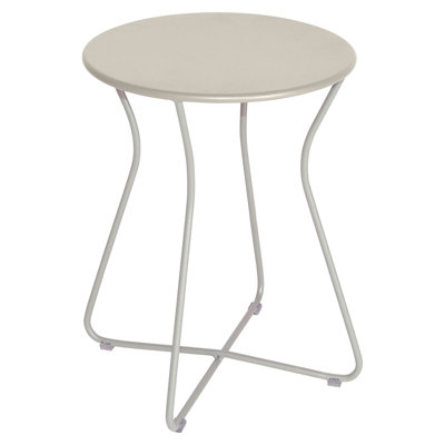 Cocotte Round Metal Outdoor Side Table , 13.5'' in. W 13.5'' in. D