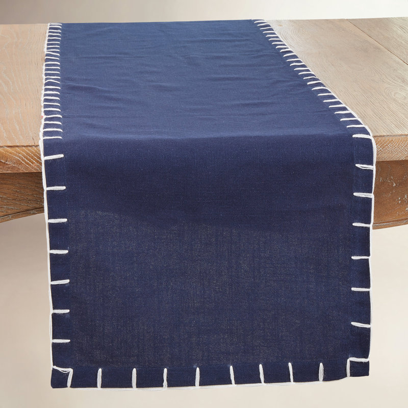 Chemin de table Anetta, Bleu marine