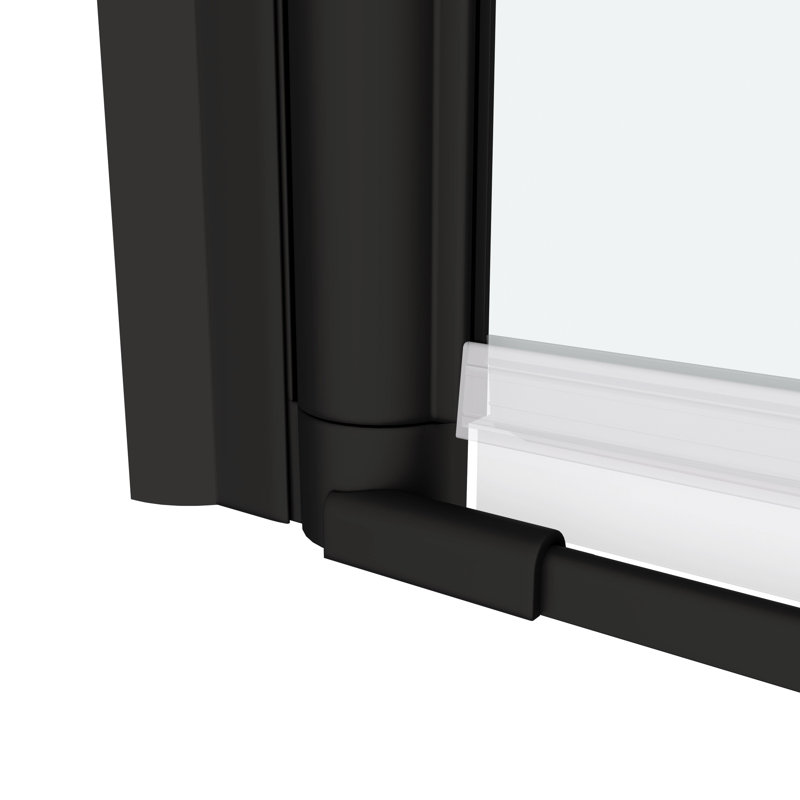 Pivot Shower Door With 1/4" Tempered Glass - Bathroom Tranquility Function, Enhancement
