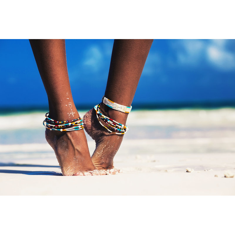 Tropical Vacation by DKart - No Frame Art Prints on Canvas, 20cm H x 30cm W