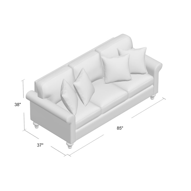 Content Upholstered 85'' Sofa, Macarena 45