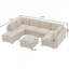 Canapé modulaire modulaire, canapé convertible avec rangement, ensemble de canapé pliant multifonctionnel en tissu, canapé 8 places-130678929