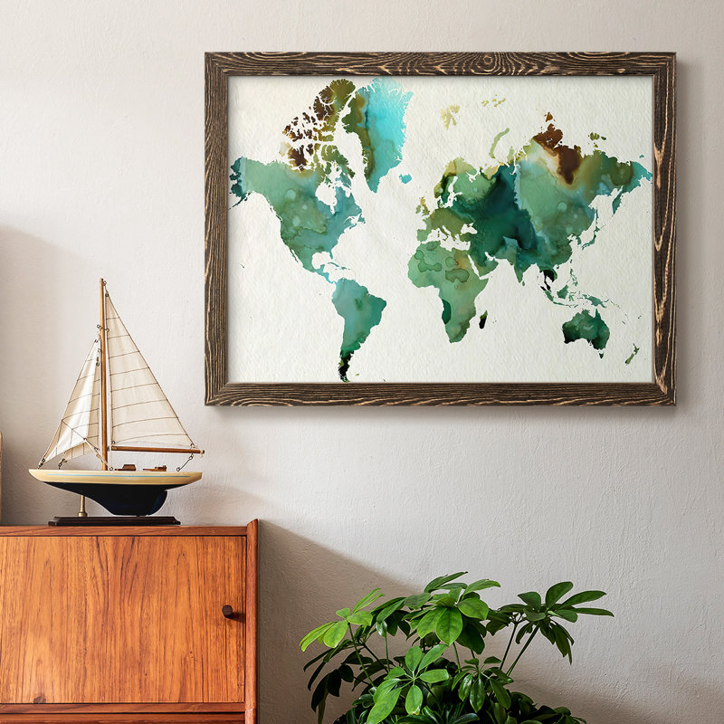 Inky World, reproduction d'art sur toile, Noyer, H 22 po x l 32 po x P 1,5 po