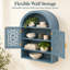 Wall-Mounted Arch Cabinet with Carved Doors