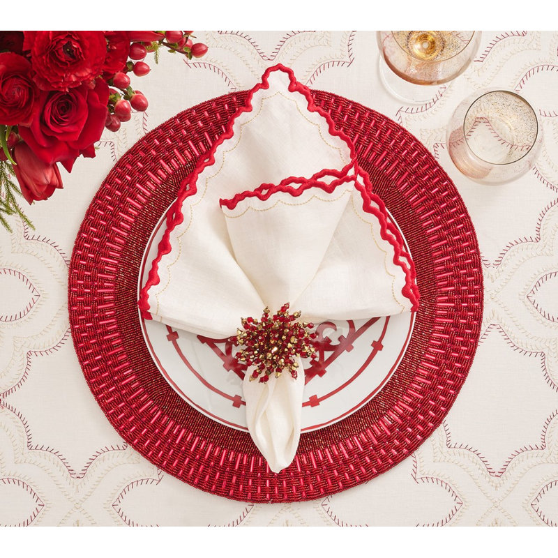 Brilliant Napkin Ring, Red