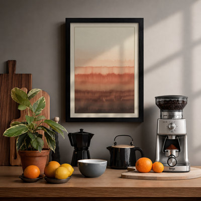 Fields At Dusk Minimalist - Print