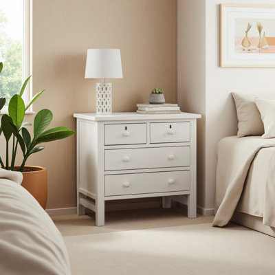 4-Drawer Storage Nightstand
