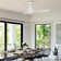 52 In. Indoor White Ceiling Fan With Integrated LED Light Kt, Remote Control Included