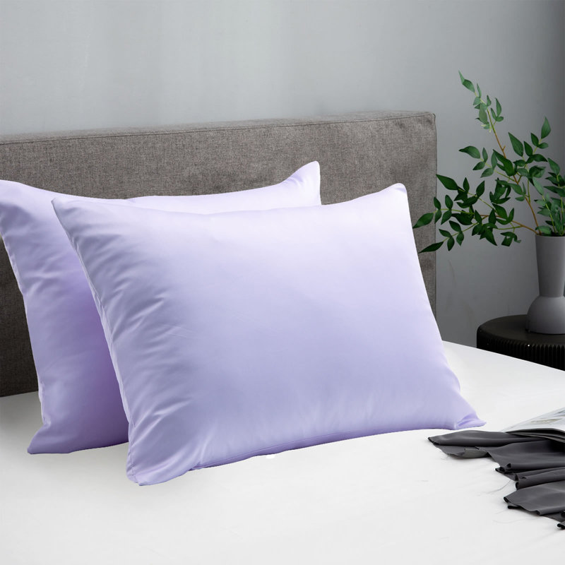 Silk Luxe Pillowcases (set of two), Lavender, Twin Pillowcase