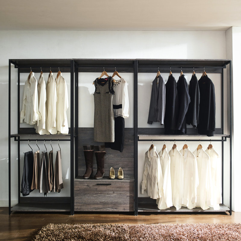 Walk-In Closet With Extra Deep Storage And Scratch Resistance Rustic Water Heat Features