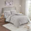 Ensemble de housse de couette à motif floral en chenille capitonnée 3 pièces pour lit double / grand-119922282-119922281