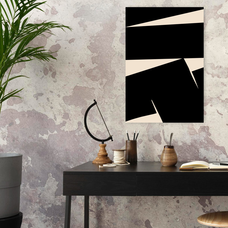 Art contemporain abstrait géométrique contemporain, H 24 po x l 16 po