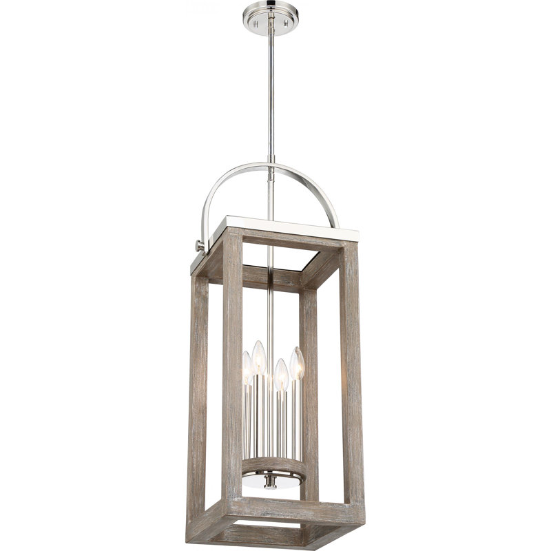 Elliana 4 - Light Lantern Pendant, 36.38" H x 13.75" W x 13.75" D