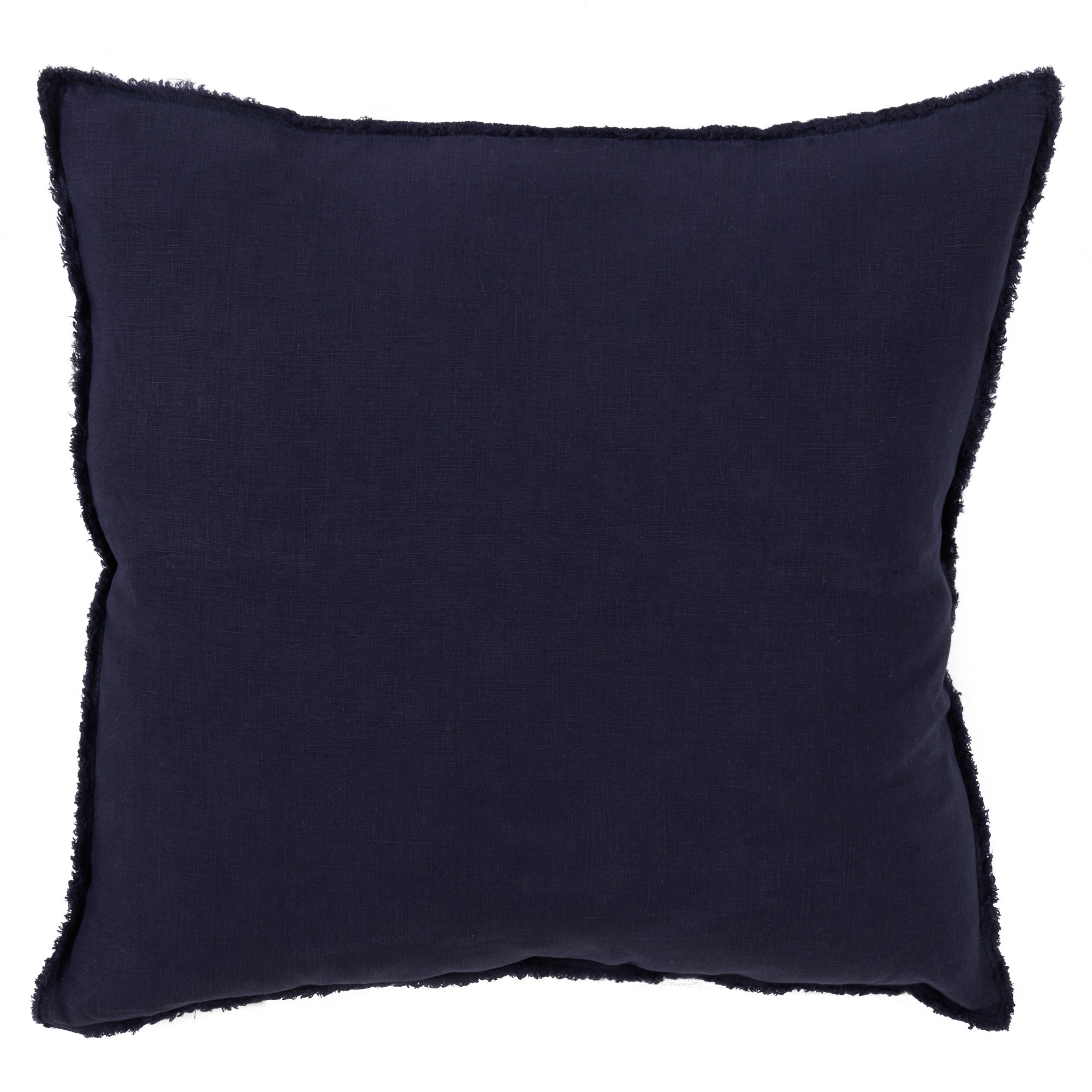 Filia Linen Throw Pillow, Midnight Blue