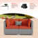 6 - Person Modular Patio Conversation Sets with Cushions
