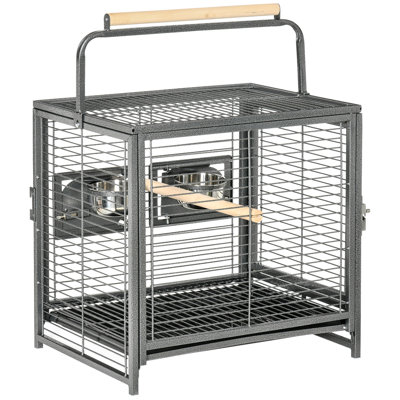 Azury 25.5'' Flat Top Travel Bird Cage with Perch