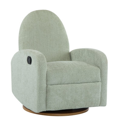 360 Swivel And Glider Recliner Chair-Green