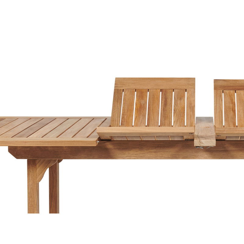 Table de salle à manger rectangulaire en teck Anyfer