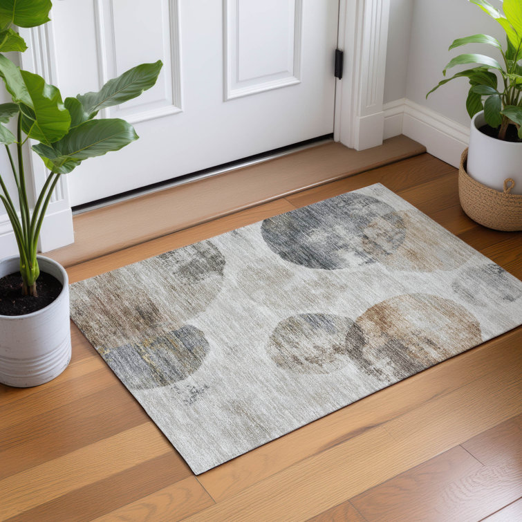 Machine Washable Indoor/Outdoor Micelotta ACN2346 Abstract Rug