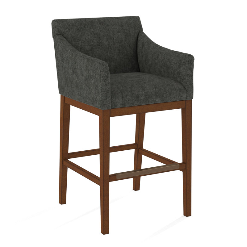 Upholstered Stool, 61558-61, English Saddle