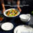 Dinnerware Set, Service For 6, Lightweight Round Plates And Bowls Set, Triple Layer Glass, Chip Resistant, Microwave And Dishwasher Safe, (Caspian/18 Pieces)