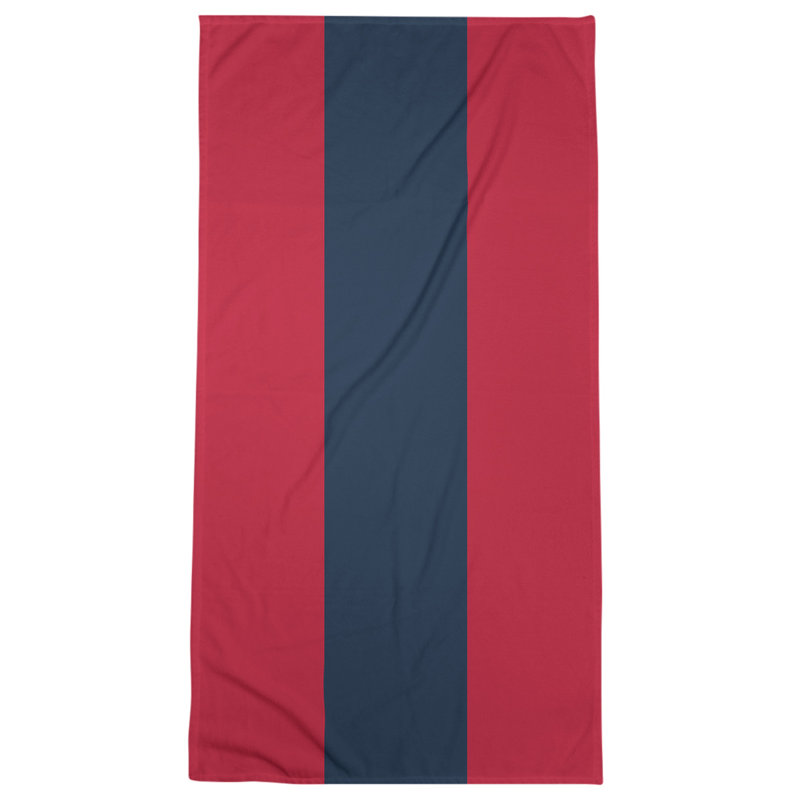 Microfiber Bath Towel, Tennessee Red Football Sky Blue/Dark Red