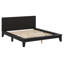 Base de lit en bois avec tête de lit, lit plateforme Mid-Century moderne-763722733-763722727