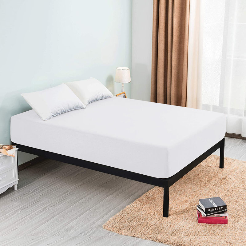 Microfiber Brushed Deep 40cm Fitted Bed Sheet, Super King (6'), White