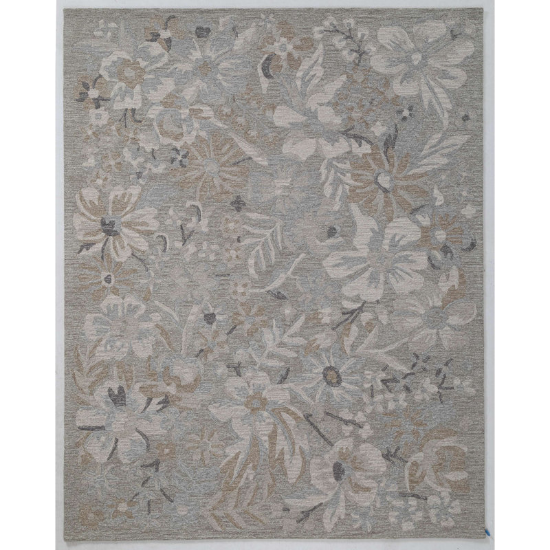 Hand Tufted Wool Calico Rug, Runner 2'6" x 8'