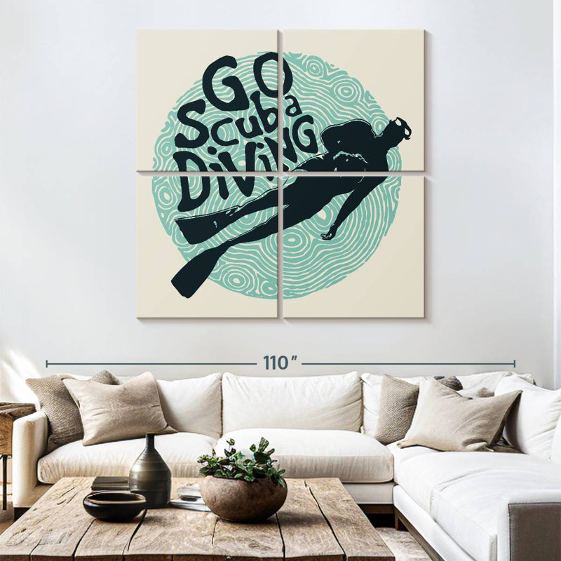 Senne Go Scuba Diving, 74" H x 74" W