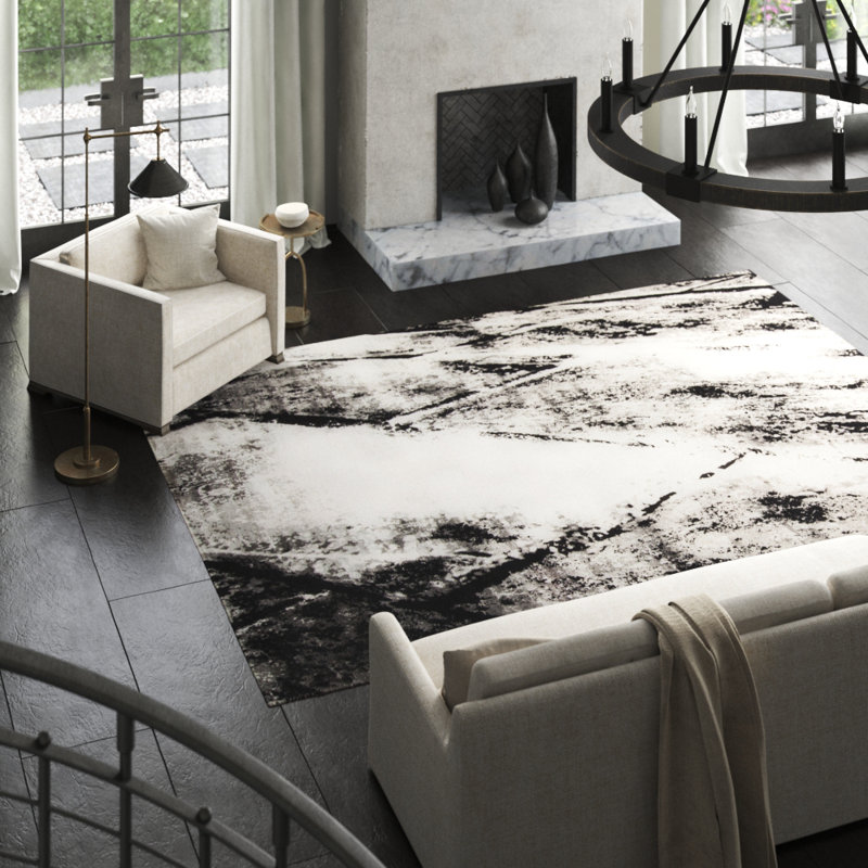 Timeless Abstract Area Rug, Rectangle 9' x 12'