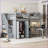 Full Size Solid Pinewood &amp; MDF Space-Saving Multifunctional Loft Bed Gray for Teens &amp; Young Adults-876540713