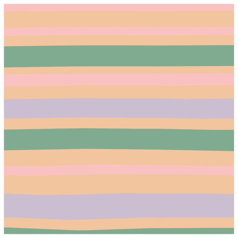 Housses de couette à rayures pastel, King