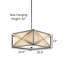 Lustre rectangulaire / carré unique à 4 lumières Cahoon-997024603-997024602