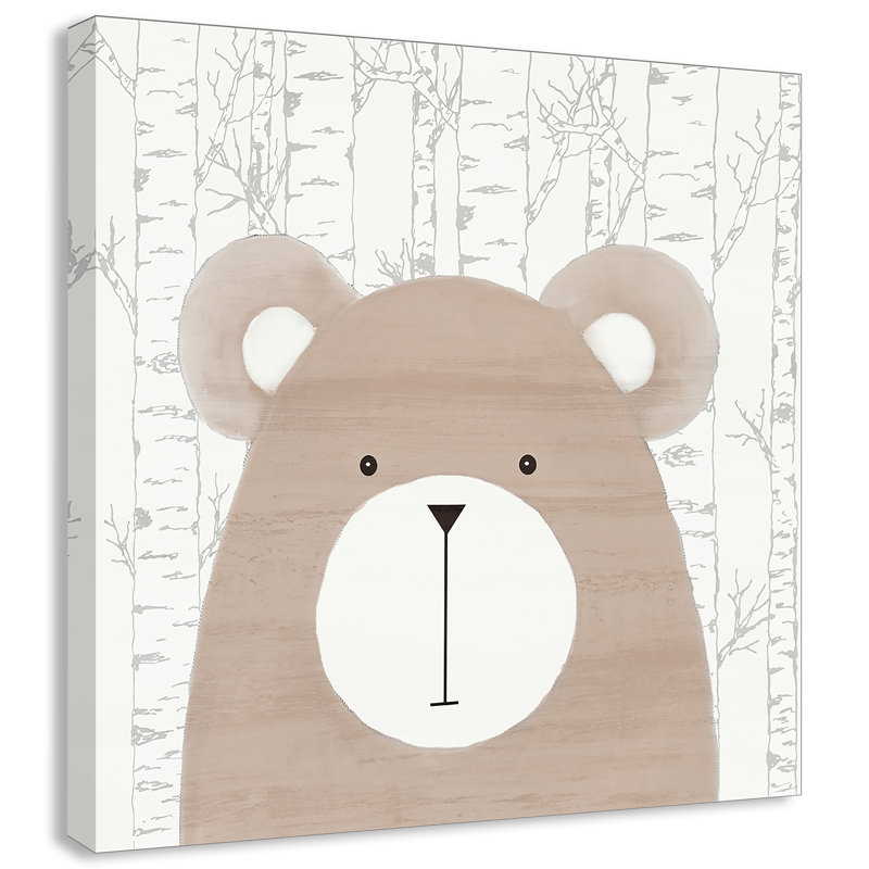 Art sur toile Woodland Friends 1, H 16 po x l 16 po x P 1,5 po