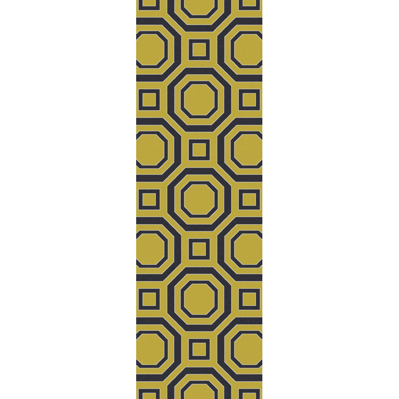 Kiuchi Wool Geometric Indoor Rug, Runner 2'6" x 8'