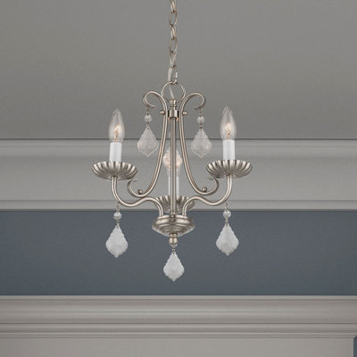 Lustre traditionnel / classique à 3 lumières de style bougie Blaney