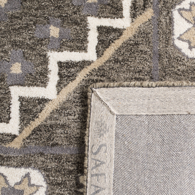 Tapis en laine touffeté à la main Rudra, Rectangle 2 pi 6 po x 4 pi