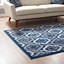 Tapis à motif de treillis marocain Kalinda-27432022