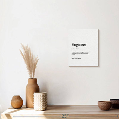 «Ingénieur» sur toile