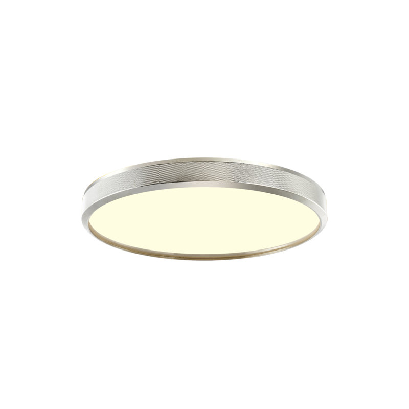 Plafonnier encastré à DEL Farella, H 2 po x l 12 po x P 12 po, Noir brossé satiné