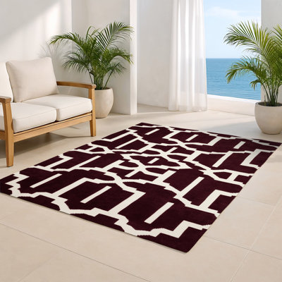 Tapis rouge intérieur et extérieur Trellis