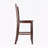 Marla 2-piece counter stool set with V-back in walnut, 39.02'' H X 15.89'' W X 19.02'' D