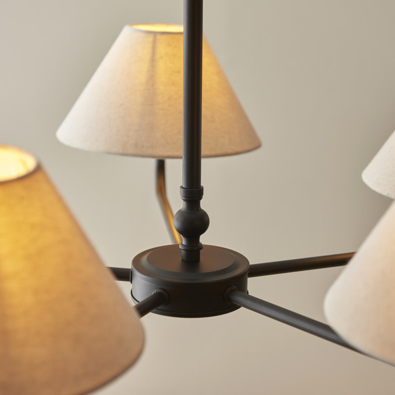Abdulkader 5 - Light Chandelier, Black