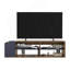 Meuble télé Solene avec tablettes ouvertes pour divers rangements modernes, console média pour le salon-131636614