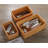 Natural Rattan Storage Baskets, Rectangular Woven Fruit Baskets, Decorative Wicker Basket And Small Baskets For Organizing (Set Of 3)