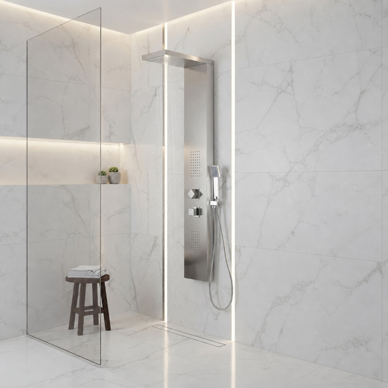 Expanse Series 57.09'' Shower Panel with Fixed Shower Head