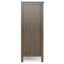 Armoire de rangement moyenne en bois massif à 2 tablettes avec 2 casiers ouverts Ela