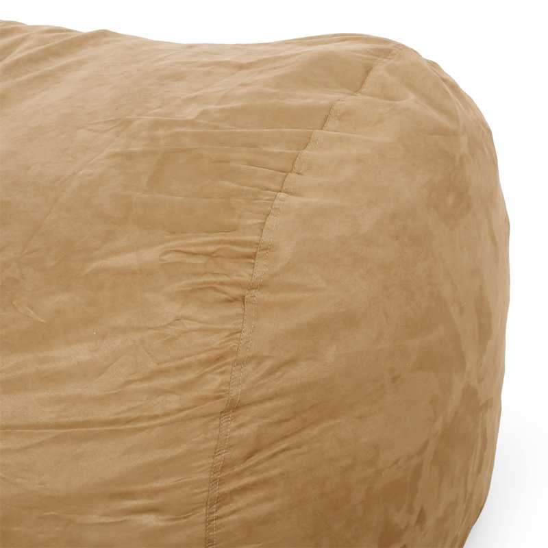 Pouf cylindrique en microfibre 6,5 pieds Potrero